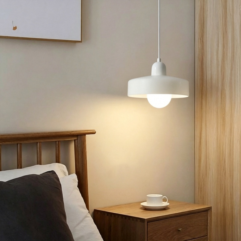 ペンダントライト 北欧 円盤シェード ミニマルデザイン 1灯 E26 LED対応 ダイニング キッチン 玄関照明