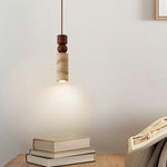 ペンダントライト おしゃれ 北欧 トラバーチン 天然石 木製 真鍮調 LED対応 1灯 ナチュラル ワビサビ ダイニング キッチン カウンター 天井照明