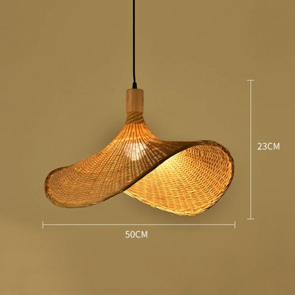 ペンダントライト ラタン 竹編み 和風 北欧 侘寂 ダイニング照明 天然竹 LED対応 引掛けシーリング ダクトレール対応 おしゃれ 30cm〜100cm