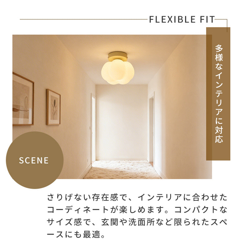 シーリングライト 玄関 北欧 おしゃれ 花びら 4畳6畳 G9口金 三色切替 廊下 かわいい レトロ 天井照明 LED トイレ 階段 脱衣所