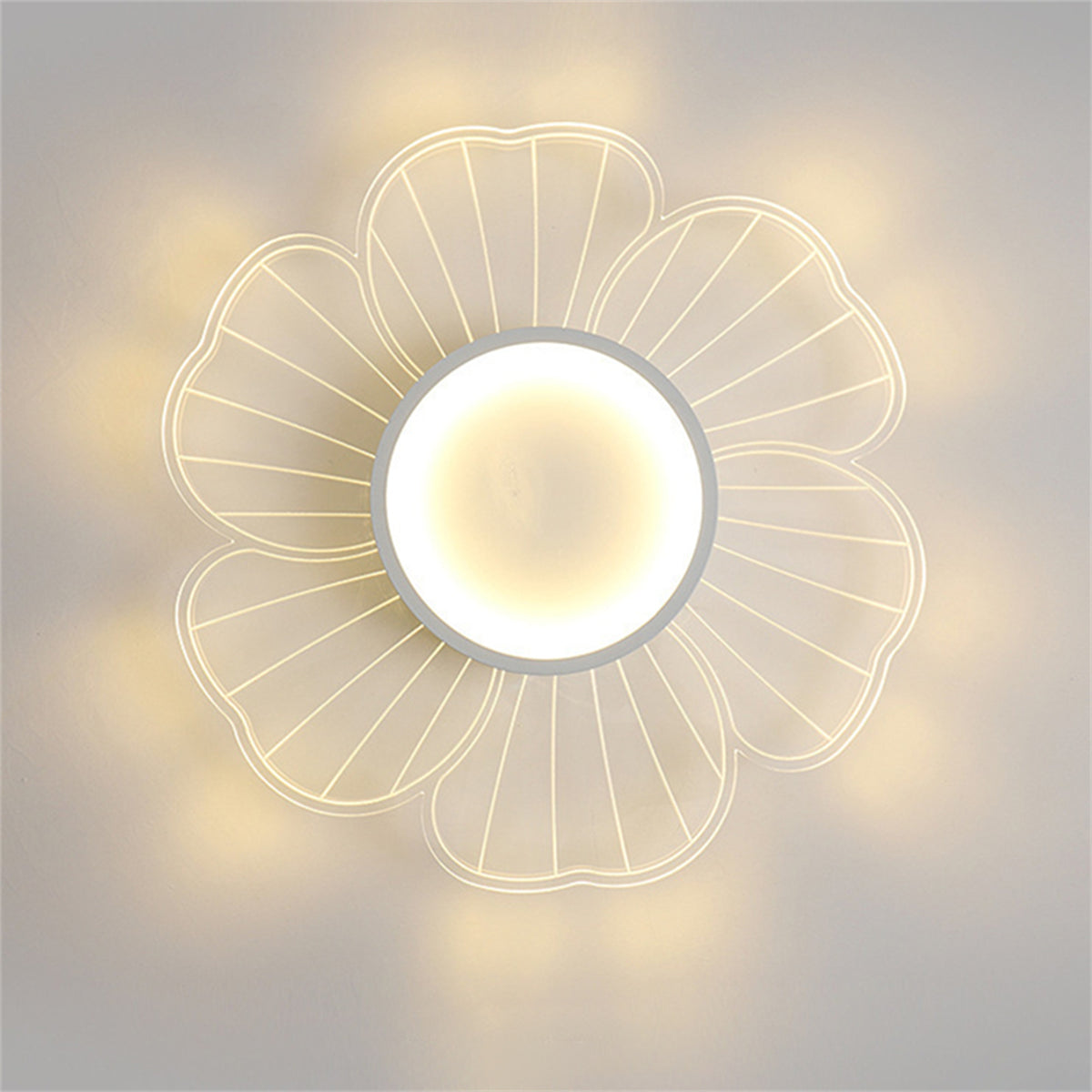 LED シーリングライト 花びら 調光調色 リモコン APP対応 常夜灯 北欧 アクリル おしゃれ 天井照明 6畳 8畳 10畳 工事不要