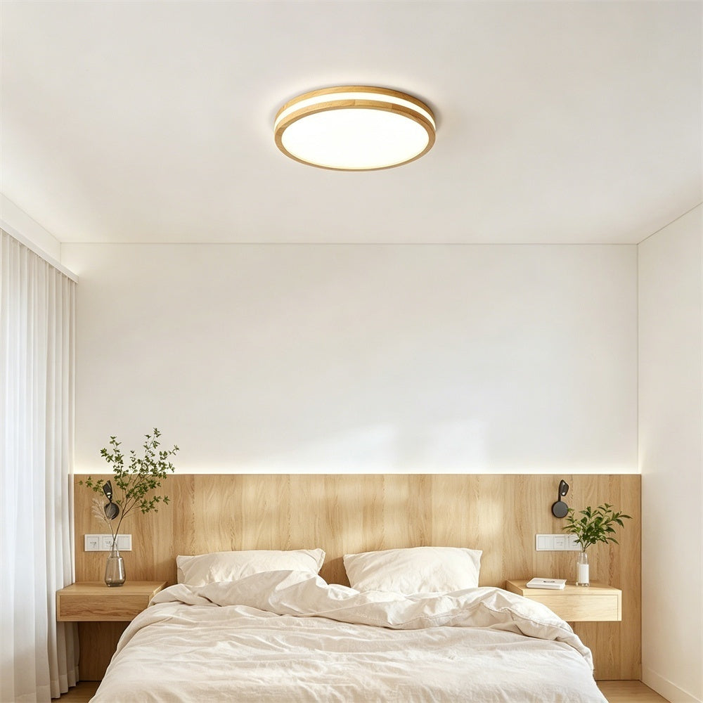 LED シーリングライト 木製 調光調色 リモコン APP対応 北欧 和モダン 侘寂 おしゃれ 天井照明 6畳 8畳 10畳 超薄型 円形 工事不要