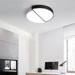 LED シーリングライト モノトーン 調光調色 リモコン APP対応 北欧 工業風 おしゃれ 天井照明 40cm 50cm 白黒 幾何学 工事不要