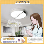 LED シーリングライト モノトーン 調光調色 リモコン APP対応 北欧 工業風 おしゃれ 天井照明 40cm 50cm 白黒 幾何学 工事不要