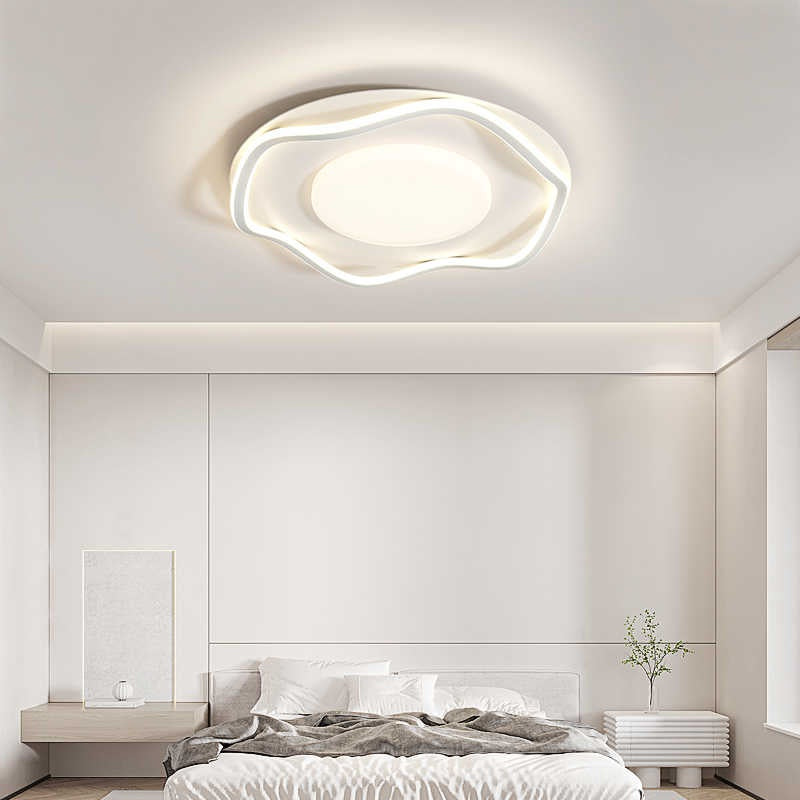 シンプル可愛い LED シーリングライト リモコン調光調色常夜灯付 6~10 畳 引掛工事不要