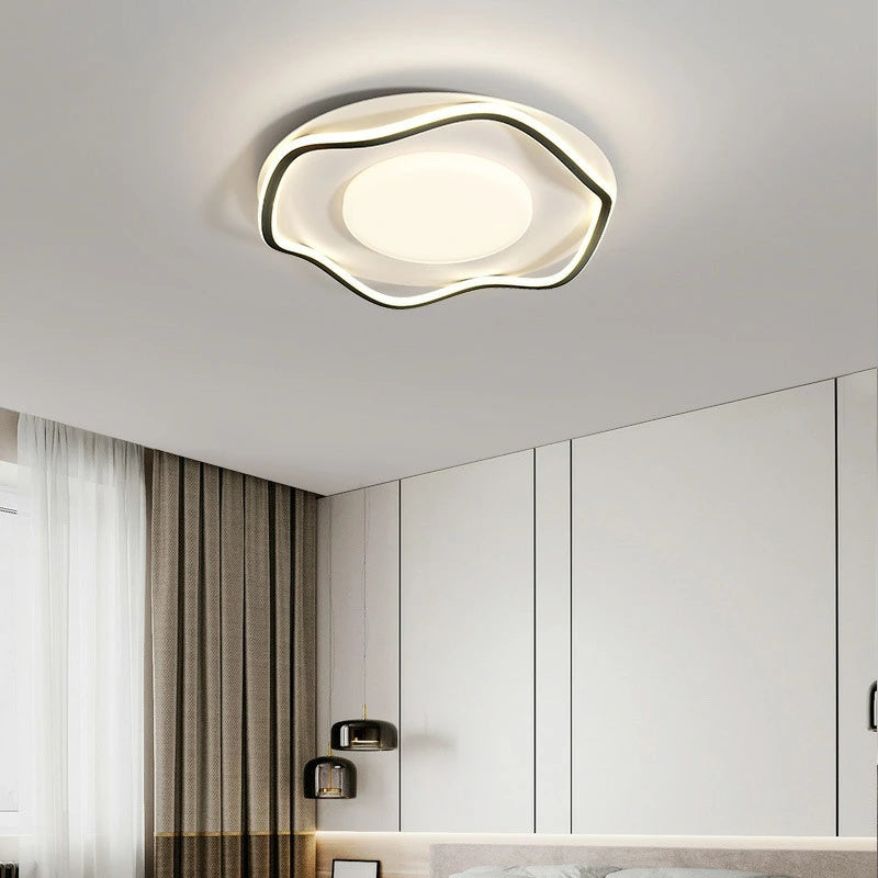 シンプル可愛い LED シーリングライト リモコン調光調色常夜灯付 6~10 畳 引掛工事不要