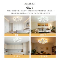 シーリングライト 雪の花 北欧風 シーリングファンライト 8畳 調光調色 LED 静音DCモーター