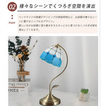 アンティーク ガラス テーブルランプ 花びらシェード E26 LED対応 ベッドサイドライト レトロおしゃれ ナイトランプ 寝室用