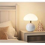 キノコ型テーブルランプ 1灯デスクライト ベッドサイドライト 柔らかいLED エレガントでナチュラルなデザイン 書斎 リビング オフィス照明 母の日ギフトに最適