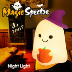 幽霊ハロウィンデザイン調色機能付き USB 充電 LED ナイトライト