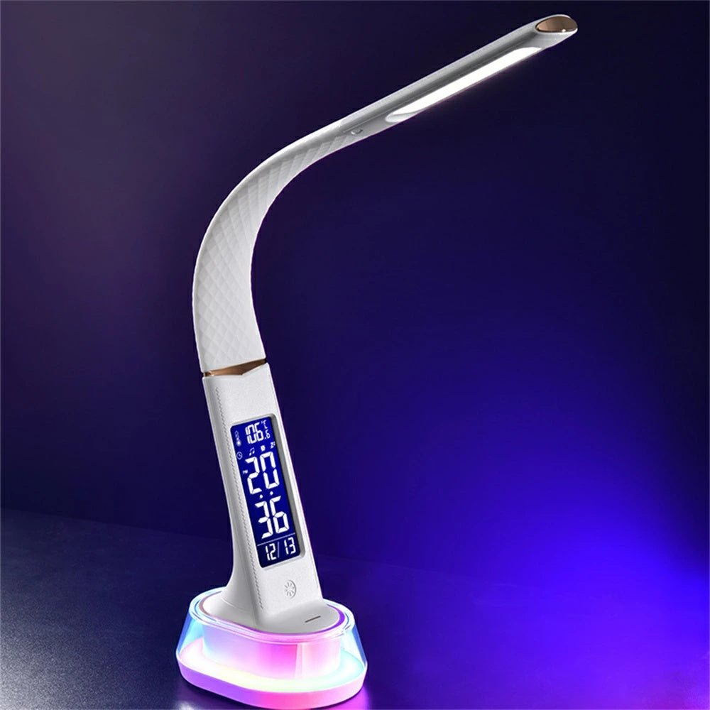 調光調色 Type-C 充電式目に優しい LED デスクライト ホワイト