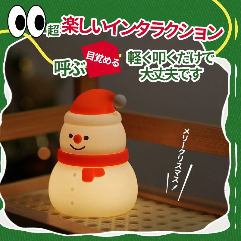 USB 充電式クリスマス雪だるま・ツリー型可愛い LED ナイトライト