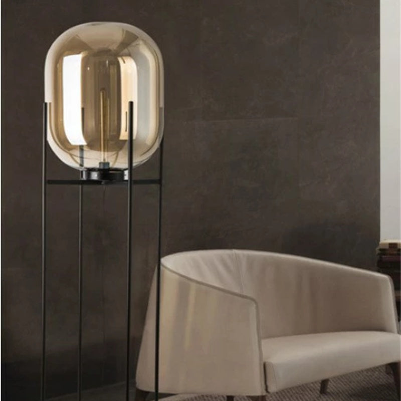 フロアライト スタンドライト 北欧 ガラス おしゃれ アンティーク 間接照明 led インテリアライト E26口金 置き型 照明器具 室内照明 寝室 リビング レトロ 照明 読書灯 シンプル リビング