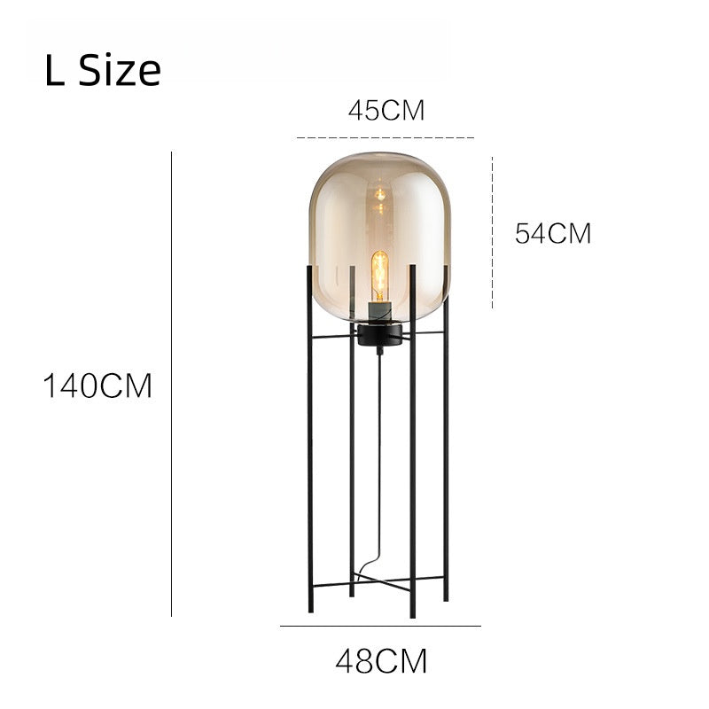 フロアライト スタンドライト 北欧 ガラス おしゃれ アンティーク 間接照明 led インテリアライト E26口金 置き型 照明器具 室内照明 寝室 リビング レトロ 照明 読書灯 シンプル リビング