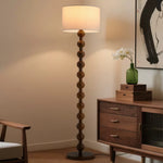 フロアライト フロアランプ シェード 布製 木目 天然木 調光調色 和風 北欧 アイアン おしゃれ アンティーク 間接照明led インテリア 置き型 室内照明 リビング フットスイッチ シンプル 読書灯 寝室