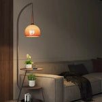 収納付きフロアランプ アーチ型 ガラスシェード スタンドライト 間接照明 寝室 リビング