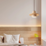 ペンダントライト 北欧 天然石 木 筒型 E26 led シンプル 天井照明 ダイニング 玄関 リビング 階段 書斎 インテリア照明 ベージュ系 ナチュラル ウォールナット色 引掛けシーリング用 ダクトレールプラグ