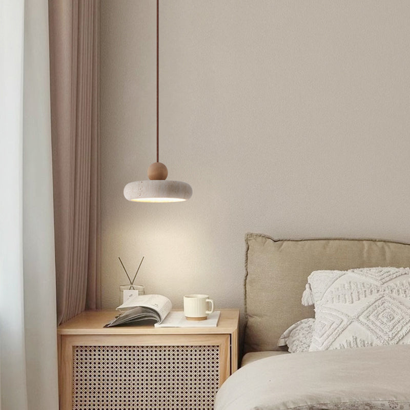 ペンダントライト 北欧 木 ダイニング 黄洞石 アイアン おしゃれ 引掛けシーリング led