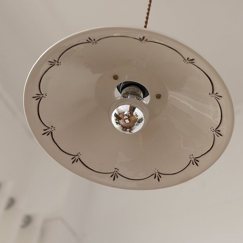 ペンダントライト 和風 北欧 陶器 磁器 木 1灯 E26 LED電球対応 引掛け ダクトレール レトロ デザイン ダイニング リビング 可愛い 花 上品