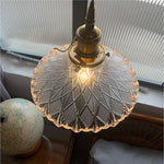 ペンダントライト 吊下げ灯 ダイニング 北欧 ガラス 花びら 1灯 E26 LED電球対応 レトロ リビング トイレ 寝室 洗面所 キッチン 食卓 可愛い 階段 クリア