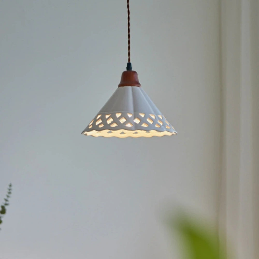 ペンダントライト 陶器 和風 北欧 1灯 E26 ダイニング照明 侘寂 天井照明 ナチュラル 木製 LED対応 引掛けシーリング おしゃれ