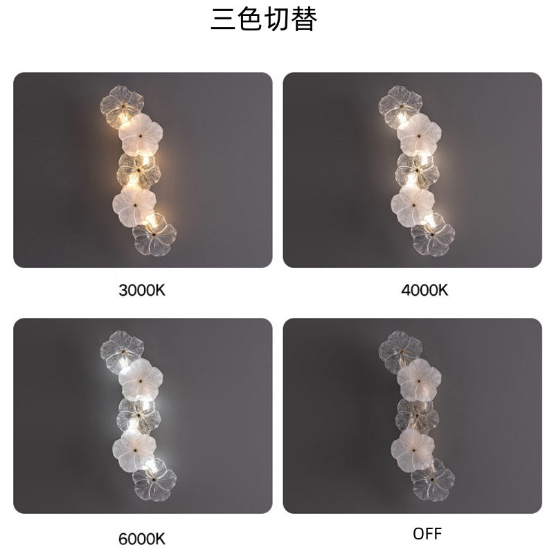 ブラケットライト ガラス 花 LED G9 おしゃれ 2灯 4灯 金属 北欧 壁掛け ウォールライト