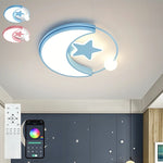 おしゃれ シーリングライト 月 星 LED 天井照明 薄型 北欧 子供部屋 寝室 キッズルーム ブルー ピンク かわいい インテリア照明