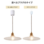 ペンダントライト 北欧 波紋ガラス 真鍮 1灯 E26 LED対応 レトロ ダイニング