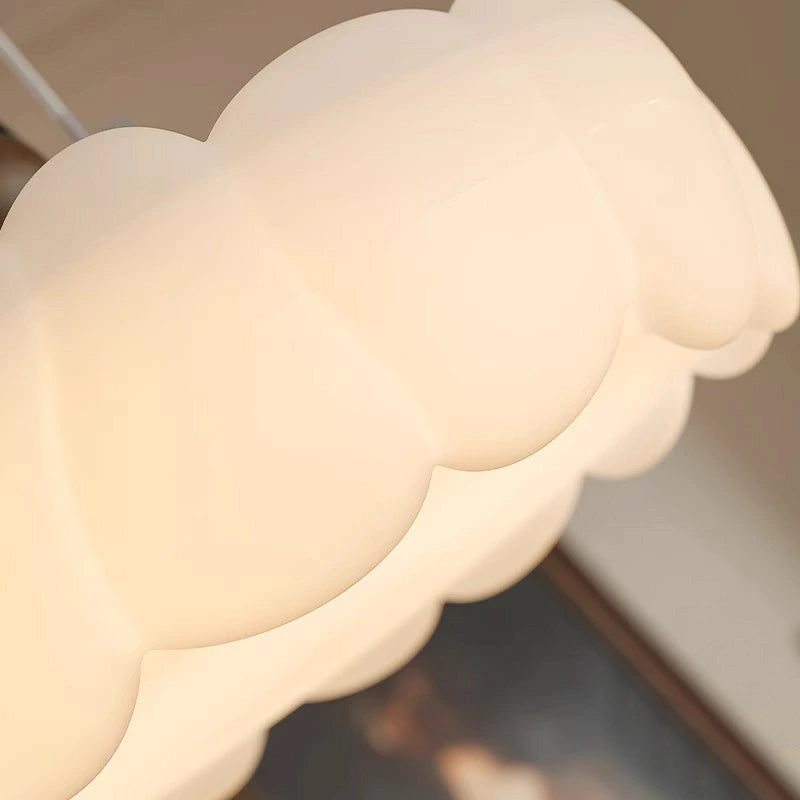おしゃれ シーリングライト LED 花びらデザイン 丸型 乳白色 ブラウン レトロ ナチュラル 天井照明 間接照明 コンパクト 玄関 寝室 ベッドサイド