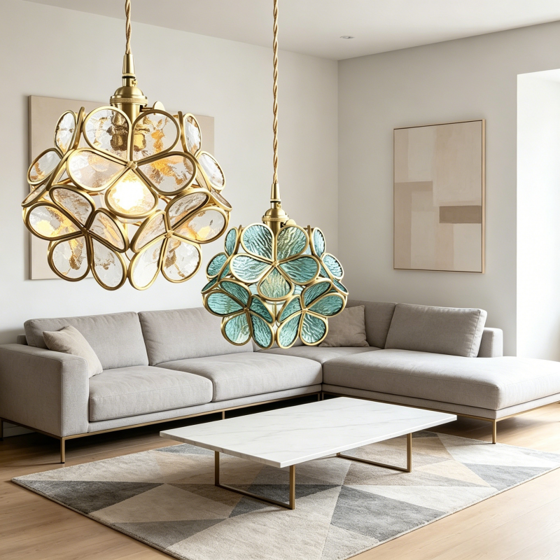 ガラスシェードとアイアンが調和した北欧モダンペンダントライト 1灯 E26 LED対応 ダイニング キッチン 玄関