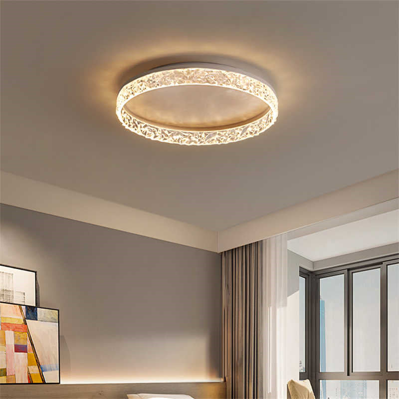 おしゃれ シーリングライト LED クリスタルリング 丸型 調光調色 天井照明 間接照明 カットクリスタル リモコン付き モダン 寝室 リビング