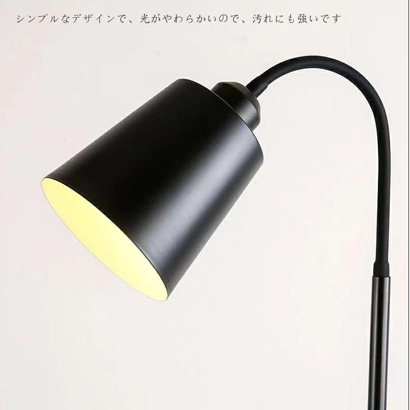 北欧 おしゃれ フロアランプ アイアン フレキシブルアーム スタンドライト 間接照明 リビング 寝室 書斎 読書灯 シンプル モダン ブラック ホワイト