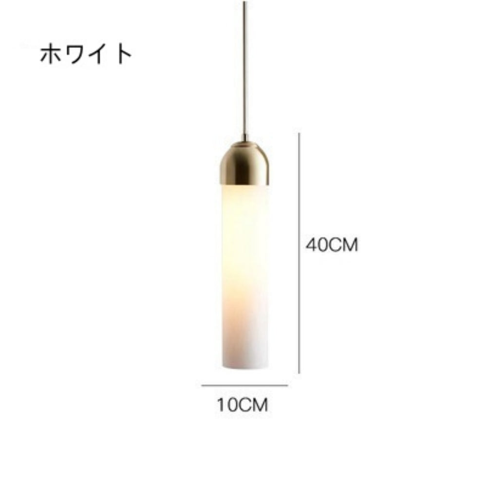 ペンダントライト ガラス 北欧 筒型 棒型 LED E26 1灯 真鍮 天井照明 吊り下げ照明 レトロ モダン おしゃれ ダイニング キッチン 寝室 玄関 グリーン 透明 グレー 乳白 引掛けシーリング ダクトレール対応