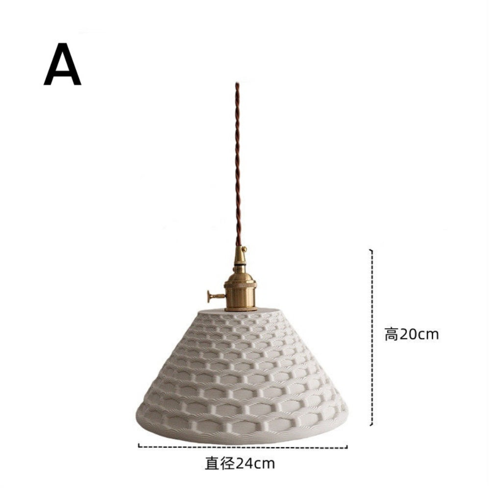 ペンダントライト 陶器 E26 真鍮 ソケット 北欧 レトロ アンティーク