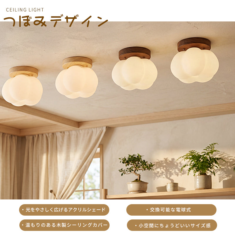 シーリングライト おしゃれ 調色 1灯 花びら フラワー アンティーク かわいい レトロ 天井照明 内玄関 トイレ 階段