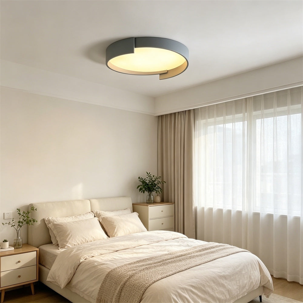 LED シーリングライト ダブルリング 調光調色 リモコン APP対応 北欧