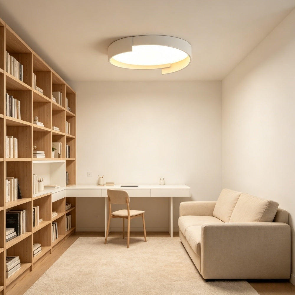LED シーリングライト ダブルリング 調光調色 リモコン APP対応 北欧