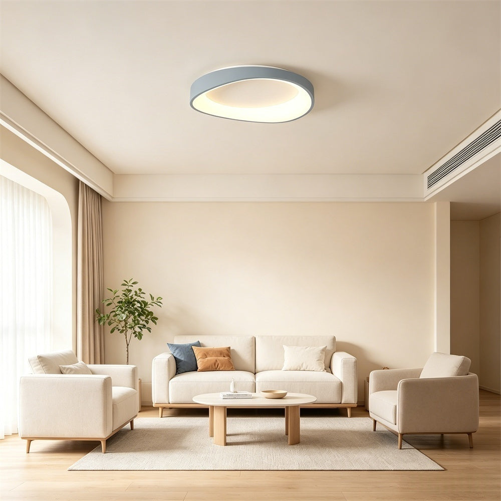 LED シーリングライト 調光調色 リモコン APP対応 北欧 侘寂 モランディグレー おしゃれ 天井照明 6畳 8畳 10畳 工事不要 グレー ホワイト