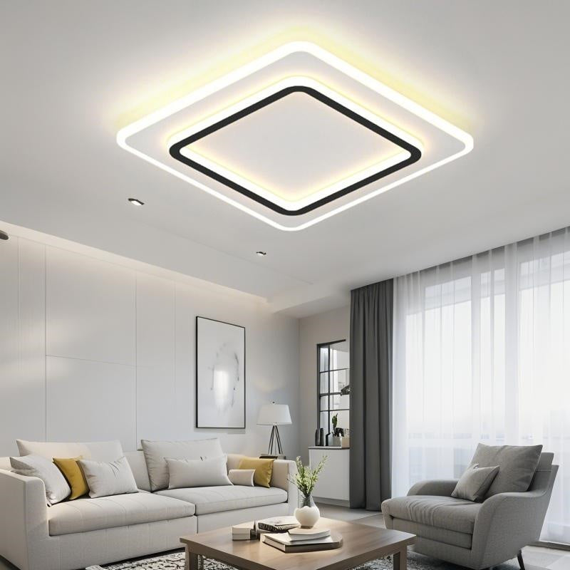 可愛いシンプル LED シーリングライト リモコン DIM+CCT 調光調色常夜灯付 6～10 畳 引掛工事不要
