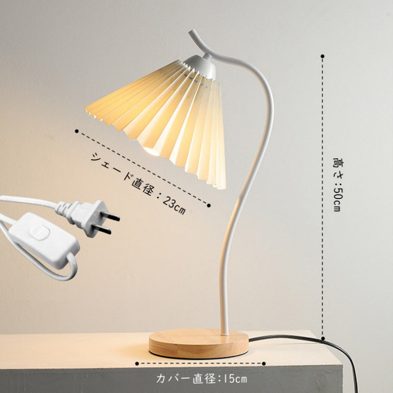 テーブルライト ウォールライト 1灯 プリーツランプ ライト ベッドサイド 花びら プレゼント母の日 ギフト エレガント