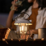 レトロアンティーク充電式防水 LED ランタン USB 充電 防災キャンプ用