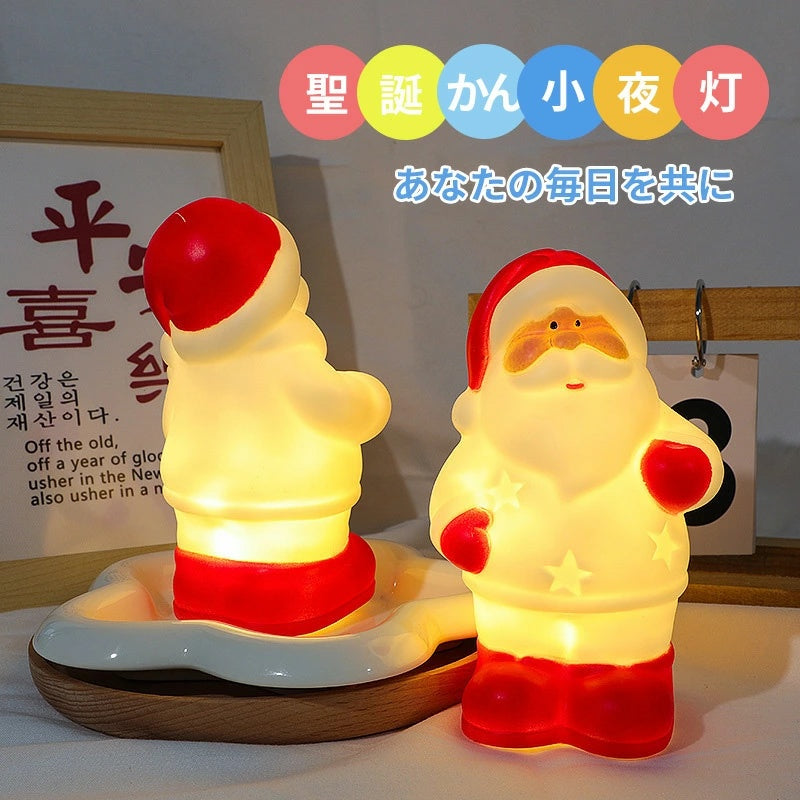 雪だるまクリスマスデザイン USB 充電 LED ナイトライト 装飾兼常夜灯