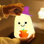 幽霊ハロウィンデザイン調色機能付き USB 充電 LED ナイトライト