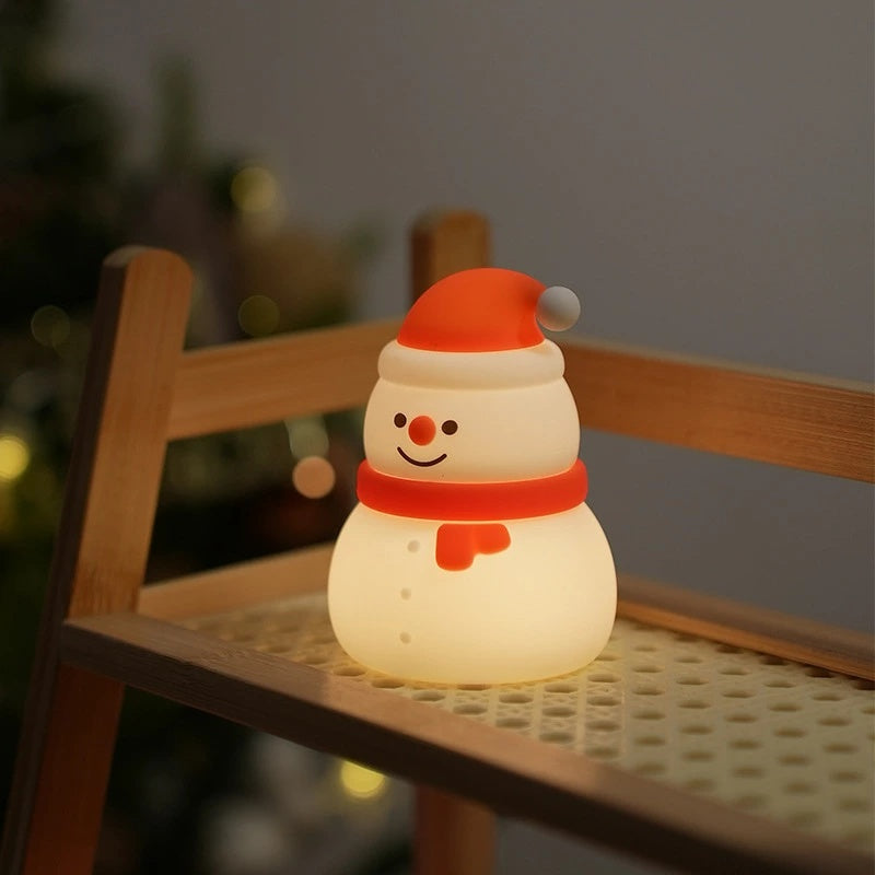 USB 充電式クリスマス雪だるま・ツリー型可愛い LED ナイトライト