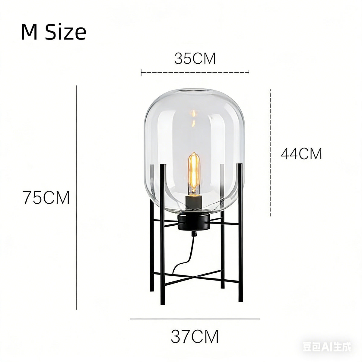 フロアライト スタンドライト 北欧 ガラス おしゃれ アンティーク 間接照明 led インテリアライト E26口金 置き型 照明器具 室内照明 寝室 リビング レトロ 照明 読書灯 シンプル リビング