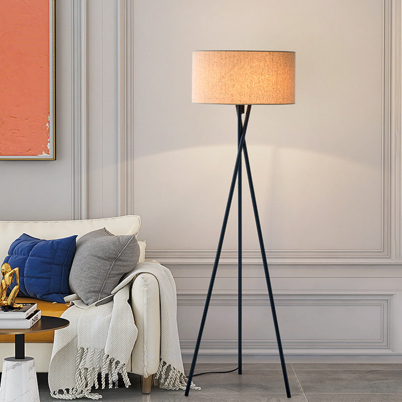 フロアランプ シェード 布製 スタンドライト おしゃれ 和風 間接照明 フロアライトled インテリアライト 置き型 照明器具 室内照明 LED照明 寝室 リビング レトロ 照明 北欧 アンティーク 和室 洋室