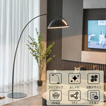 アーチ型フロアランプ 北欧モダン スタンドライト 間接照明 角度調整可能 リビング 寝室用