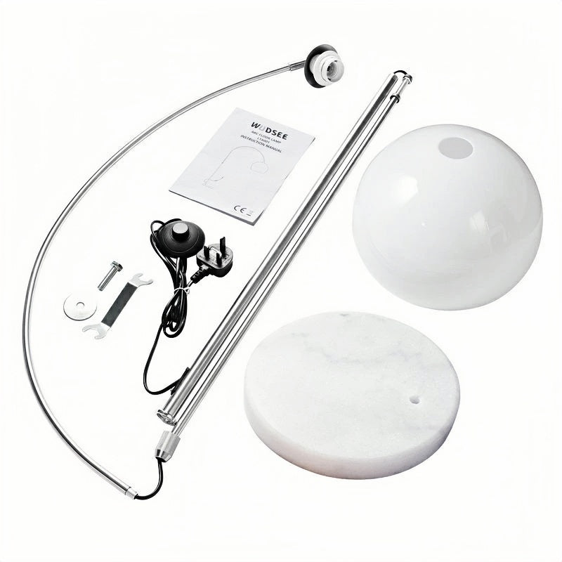 フロアランプ 球形シェード アーチ型 北欧モダン スタンドライト 間接照明 寝室 リビング おしゃれ 北欧