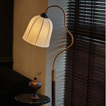 アンティーク調 フロアランプ 布シェード スタンドライト北欧 間接照明 レトロインテリア 寝室 リビング