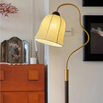 アンティーク調 フロアランプ 布シェード スタンドライト北欧 間接照明 レトロインテリア 寝室 リビング